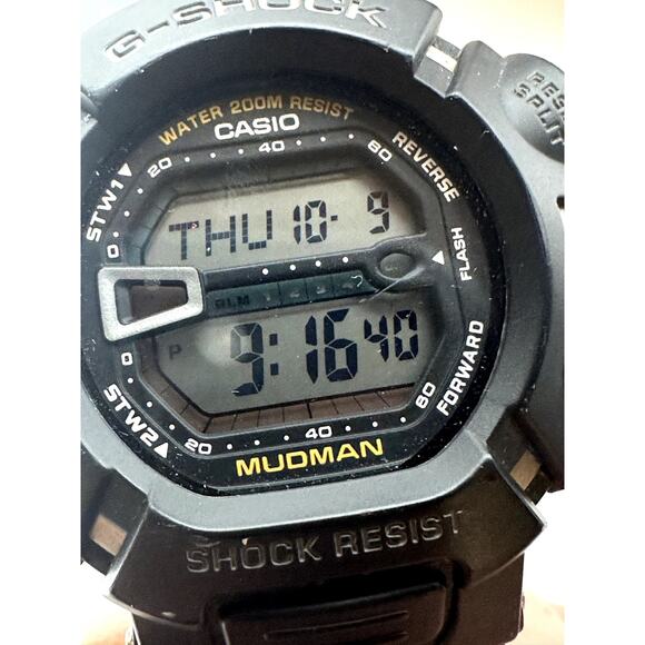 CASIO G-SHOCK Mudman G-9000 3031 Mud Resist Shock Resist Digital Watch Used - Picture 1 of 8